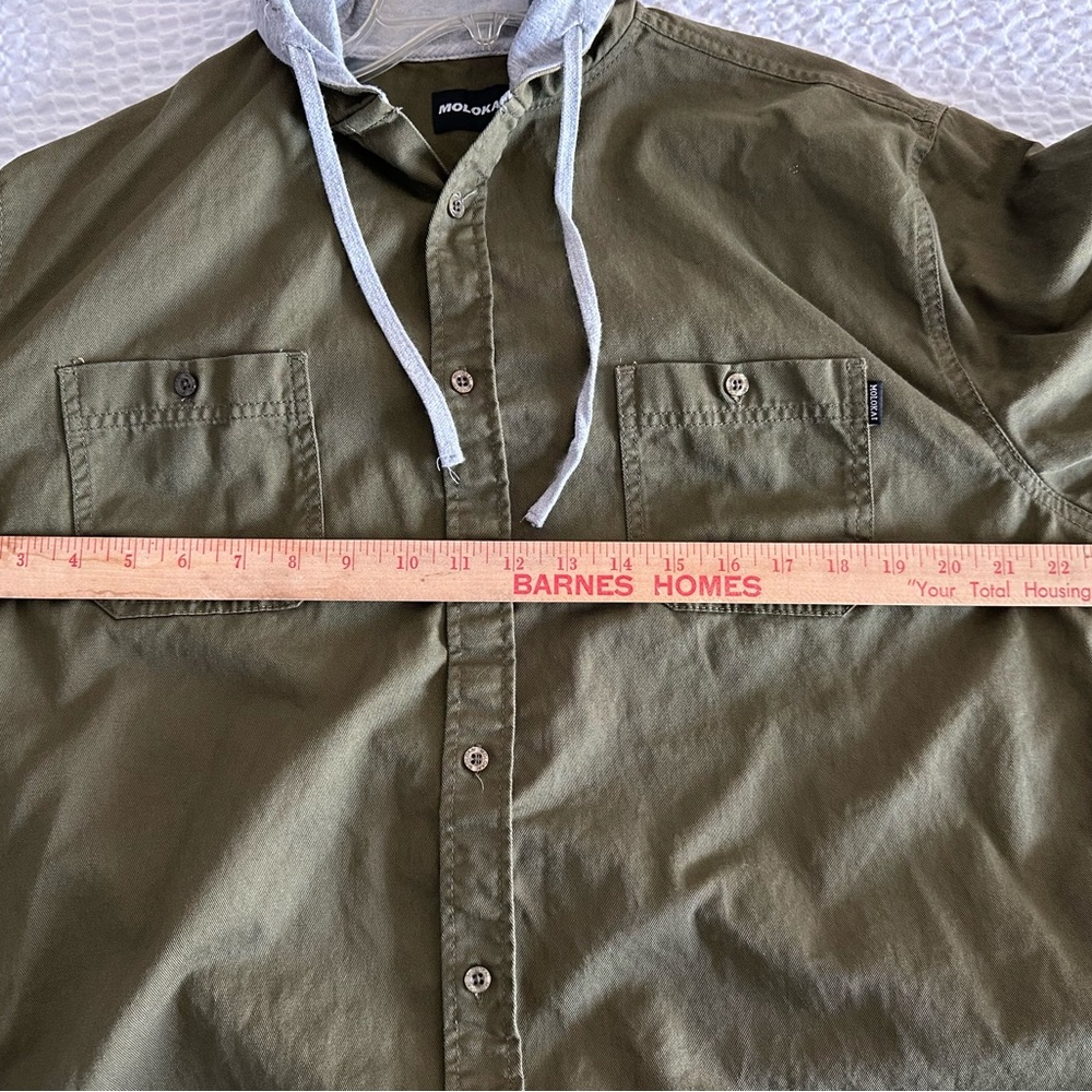 Men’s Cotton Molokai Shirt With Hood, XL - Fits like a Medium. - Picture 5 of 13